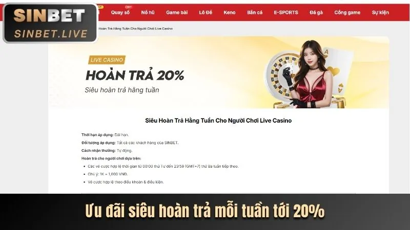 Thưởng nạp tiền hàng ngày/tuần BJ3888